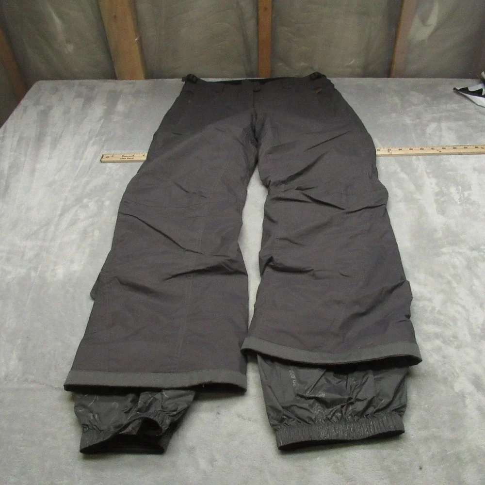 Columbia Snow Pants Women Medium Gray Convert Ski Outdoor Winter Wind Rain 32x29